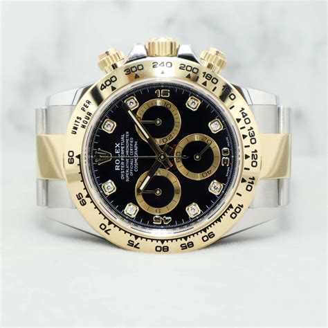 rolex daytona half gold|More.